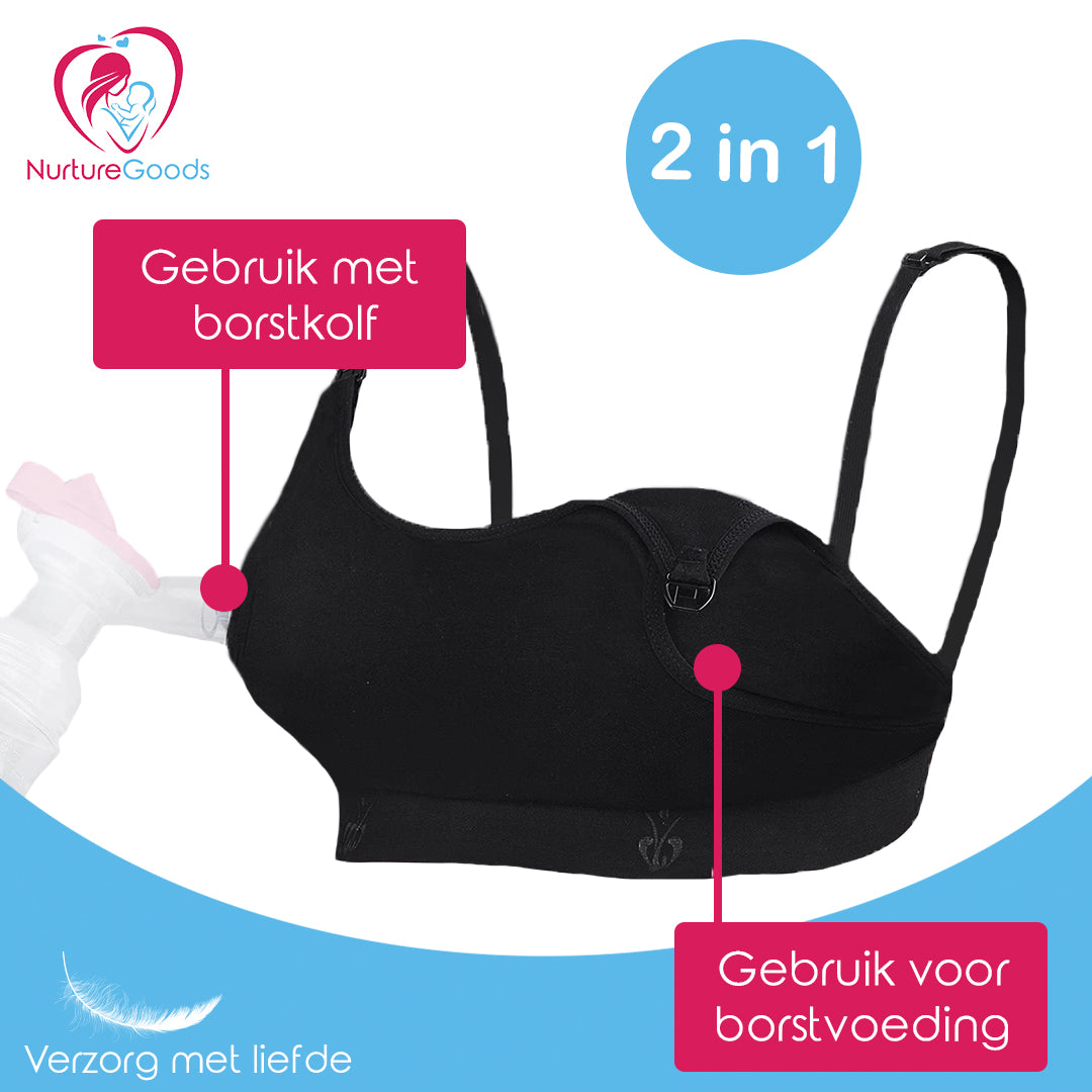 NurtureGoods Breast Pump Bra Size S